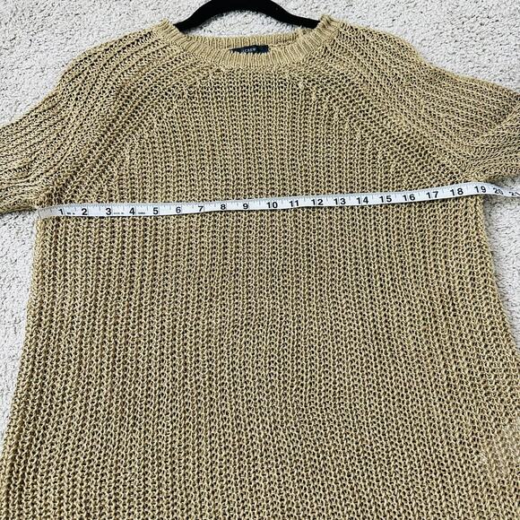 J.Crew Relaxed-fit linen beach sweater in Light Walnut Small - Picture 7 of 9